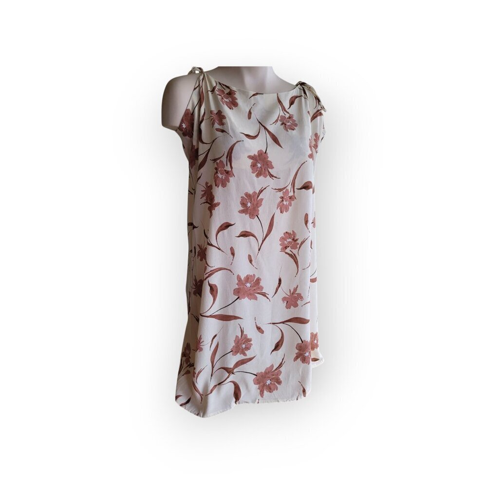 Camas Lilly Co Upcycled Summer Dress XL Brown White Sustainable Boutique - Picture 11 of 15